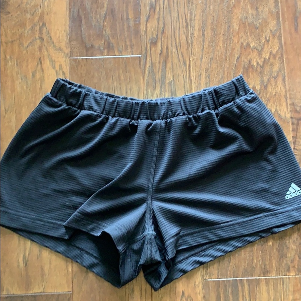 Adidas black running shorts